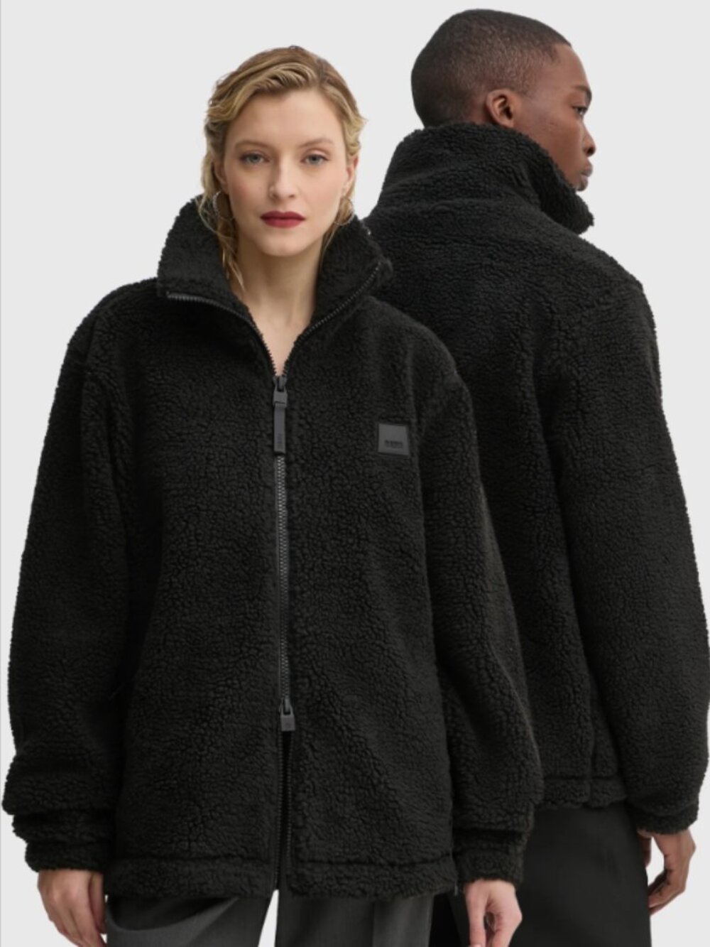 Rains Men's Fleece Jacket - XS Black *Like New (Unisex)